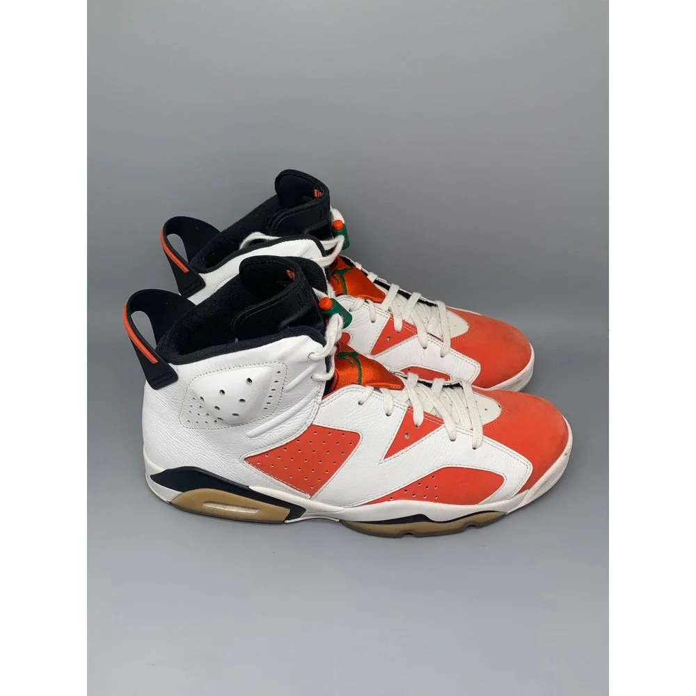 Jordan 6 Retro Gatorade Orange White Basketball Shoes AJ5986-337 Men's Sz‎ 12